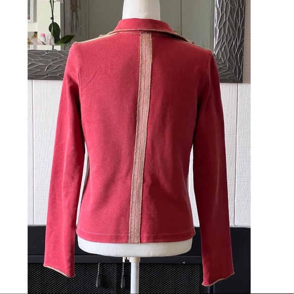 burning torch jacket M one button cotton - Picture 3 of 11